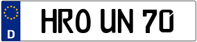 Trailer License Plate